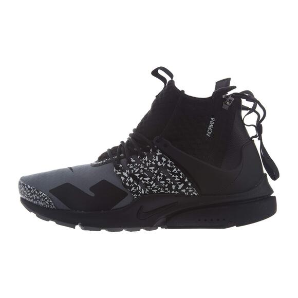 Nike Mens Air Presto Mid/Acronym Cool Grey Cool Grey/Black Synthetic Size 4